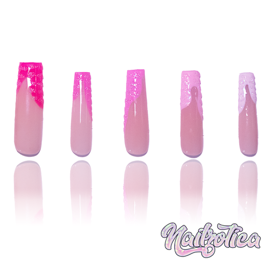 50 Shades of Pink - Handmade Luxury Press On Nails