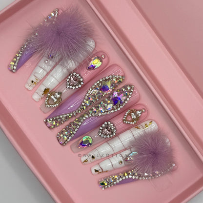 Nailzotica Animal Print Reusable Acrylic Gel UV High Quality Handmade Luxury Press On Nails