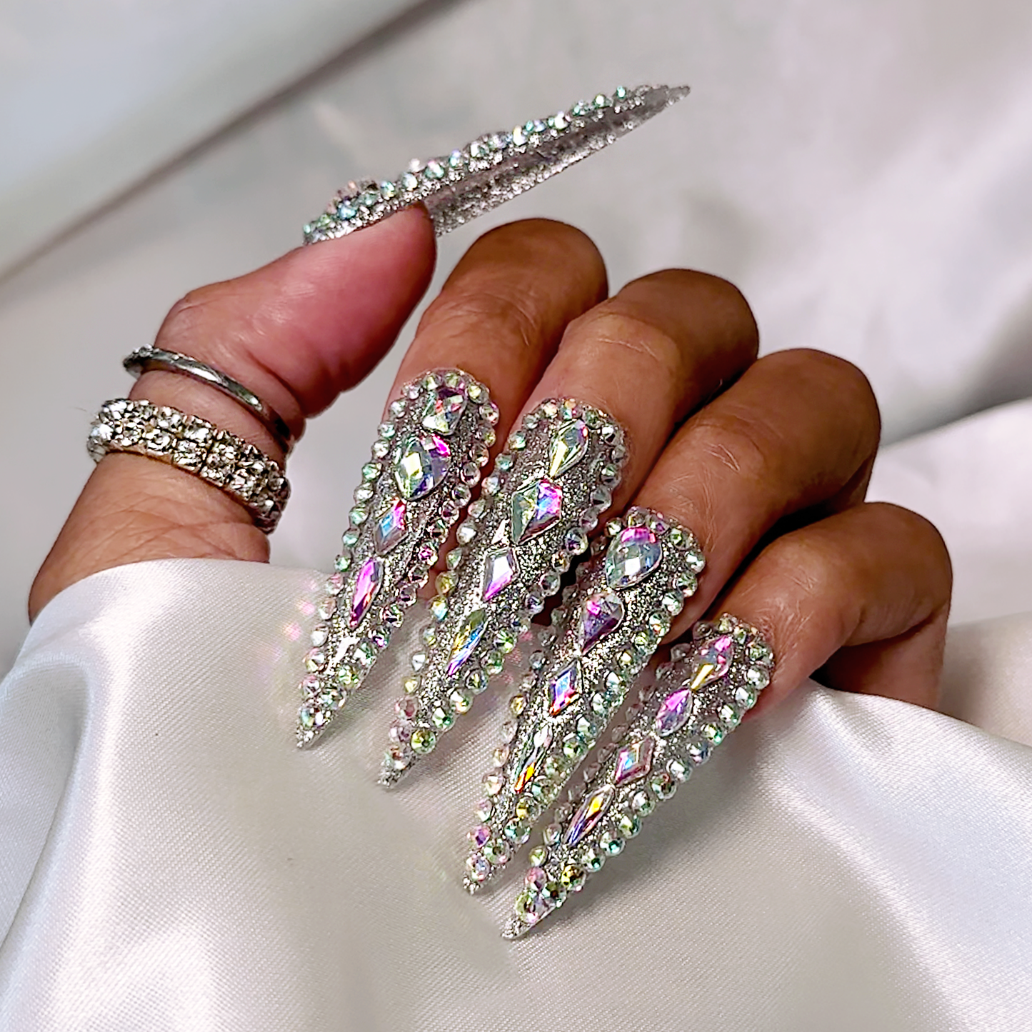 Crystal Queen - Handmade Press On Nails