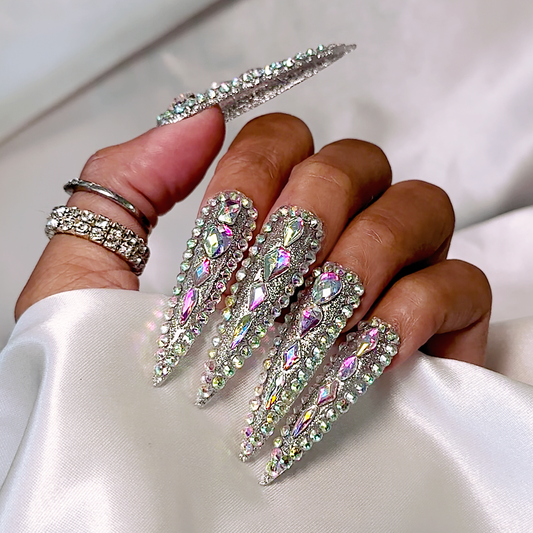 Crystal Queen - Handmade Press On Nails