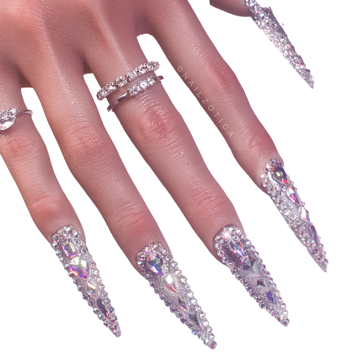 Crystal Queen - Handmade Press On Nails