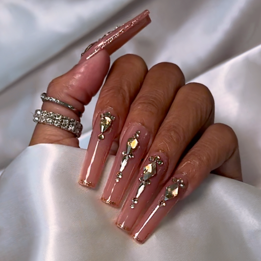 Gilded Glamour - Handmade Press On Nails