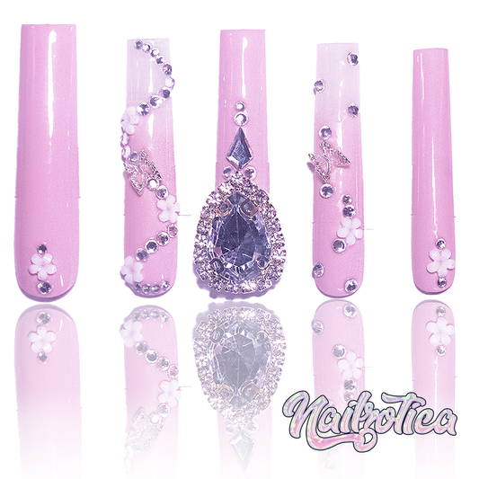 Pink Galore - Handmade Luxury Press On Nails