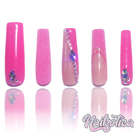 Pink Ur Poison - Handmade Luxury Press On Nails