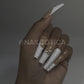 Blanc Elegance - Handmade Press On Nails