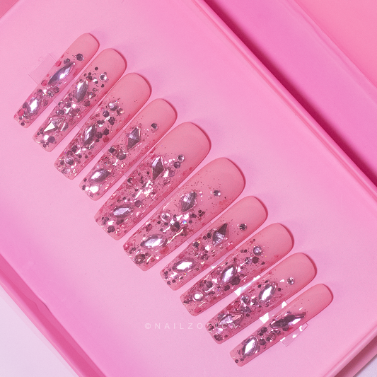 Pristine Pink - Handmade Press On Nails