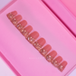 Nailzotica Short Length Reusable Acrylic Gel UV High Quality Handmade Luxury Press On Nails